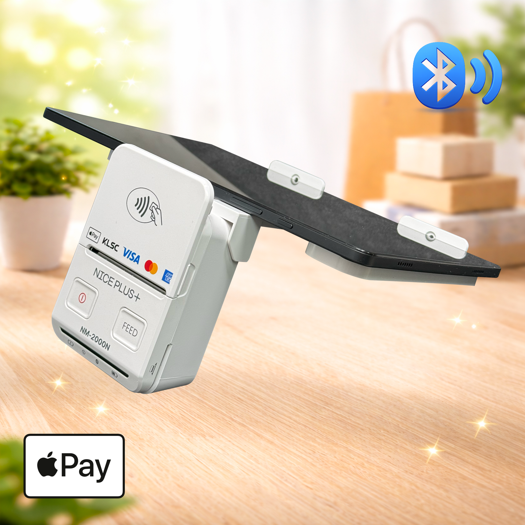 KIS-CBP2300N 스마트폰 블루투스 카드단말기 프린터 애플 삼성 카카오페이 KIS정보통신 오늘얼마