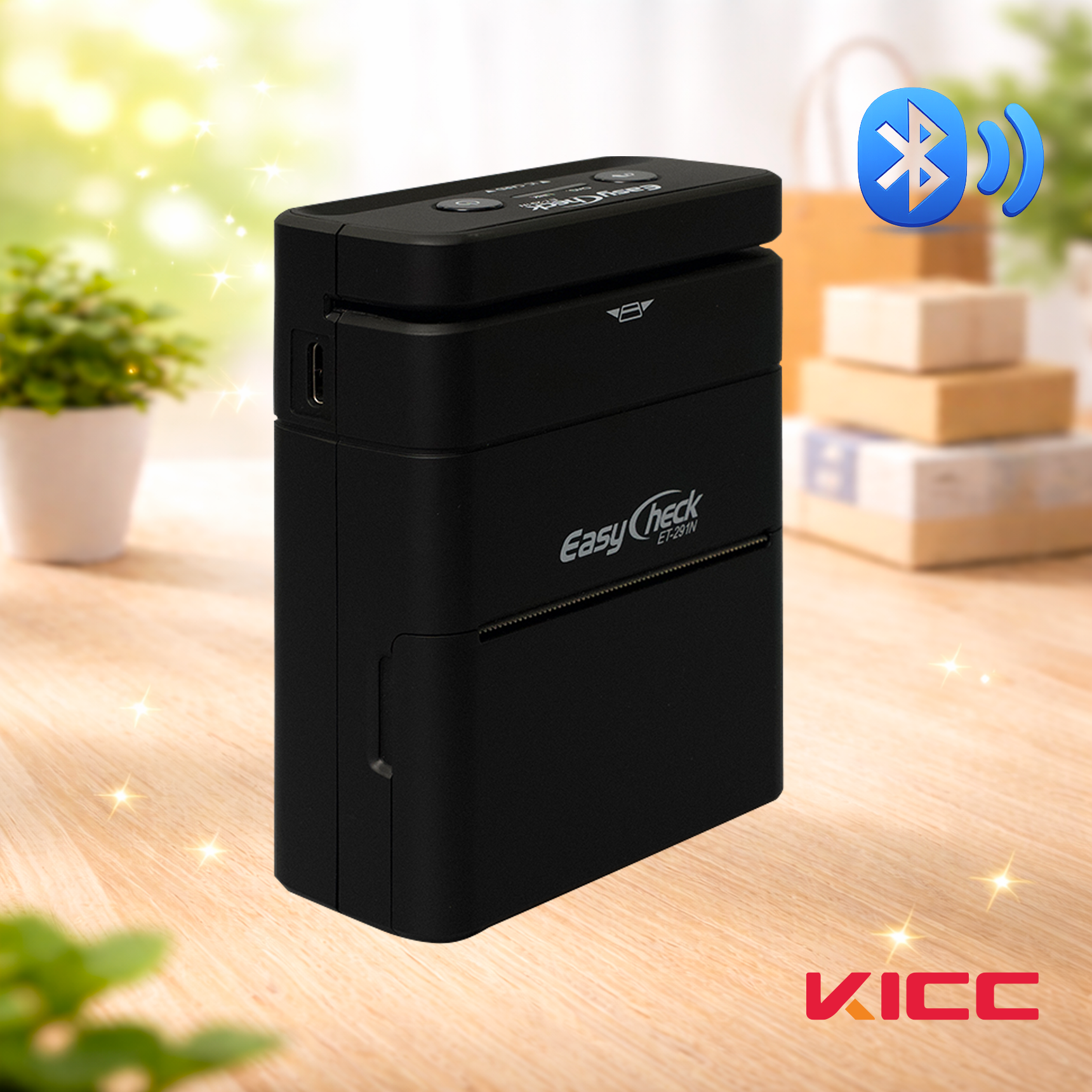 ET-291N 휴대용 블루투스 카드단말기 영수증프린터 KICC 이지체크