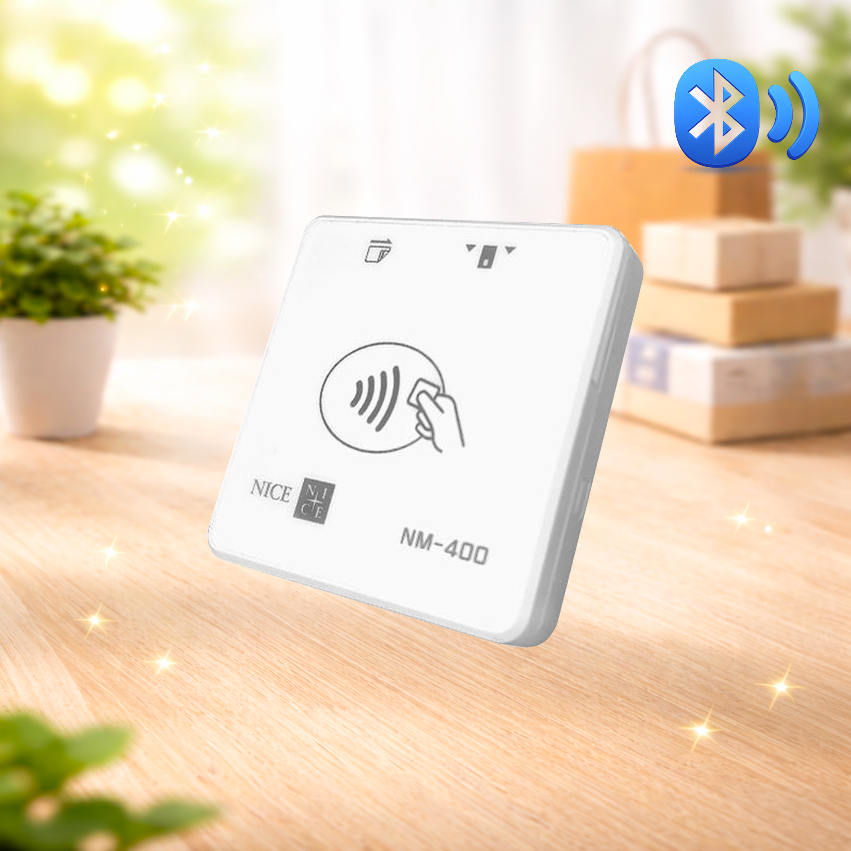 NM-400 휴대용 무선 블루투스 카드단말기 애플 삼성페이 NFC 결제 NICE정보통신 나이스체크 오늘얼마