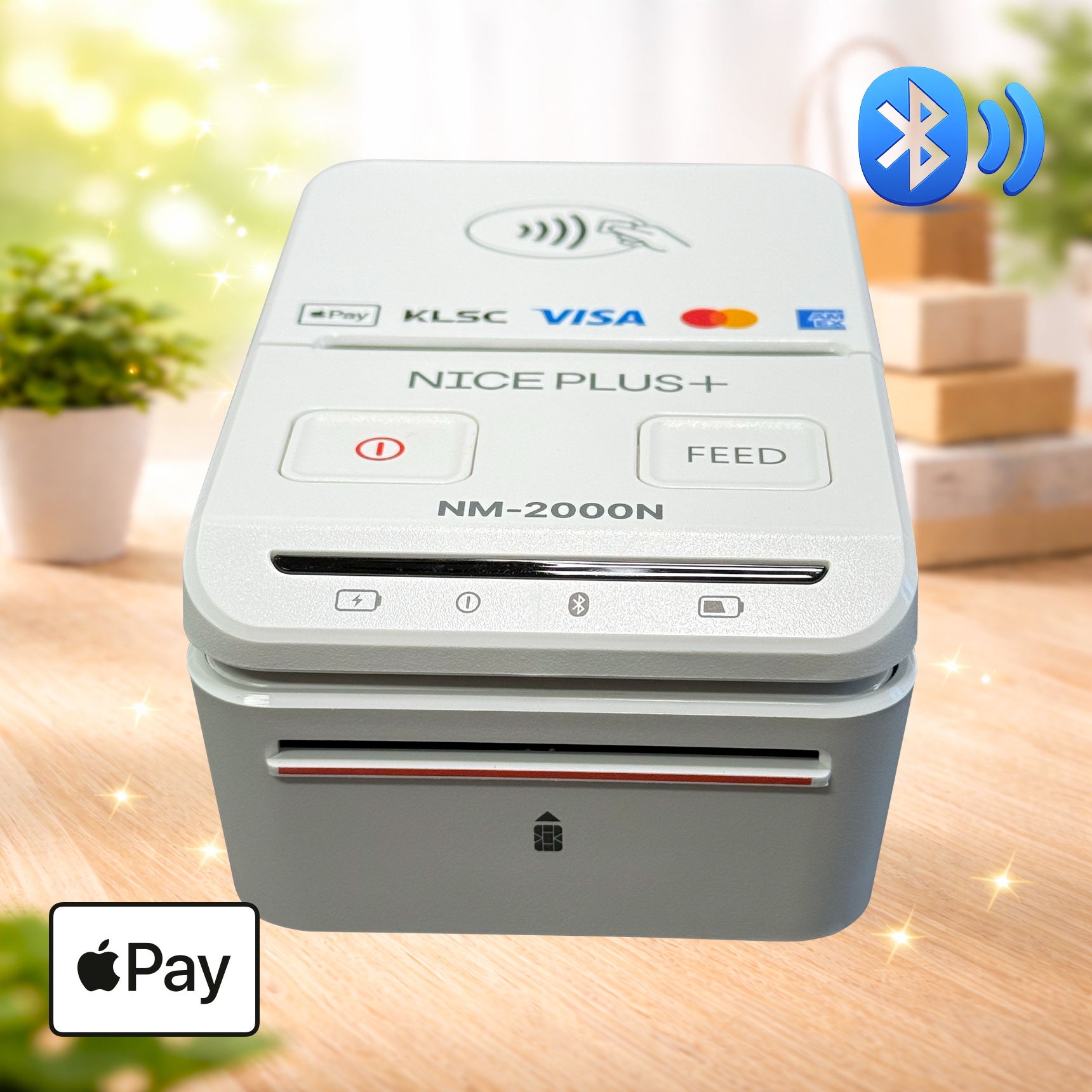 NM-2000N 스마트폰 블루투스 카드단말기 프린터 애플페이 삼성페이 NICE정보통신 나이스체크 오늘얼마