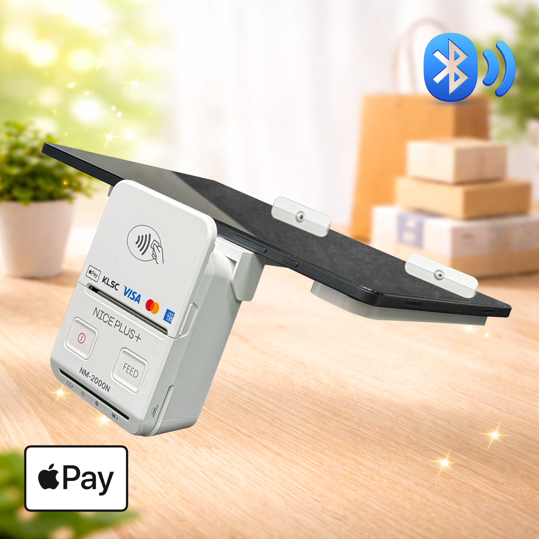 NM-2000N 스마트폰 블루투스 카드단말기 프린터 애플페이 삼성페이 NICE정보통신 나이스체크 오늘얼마