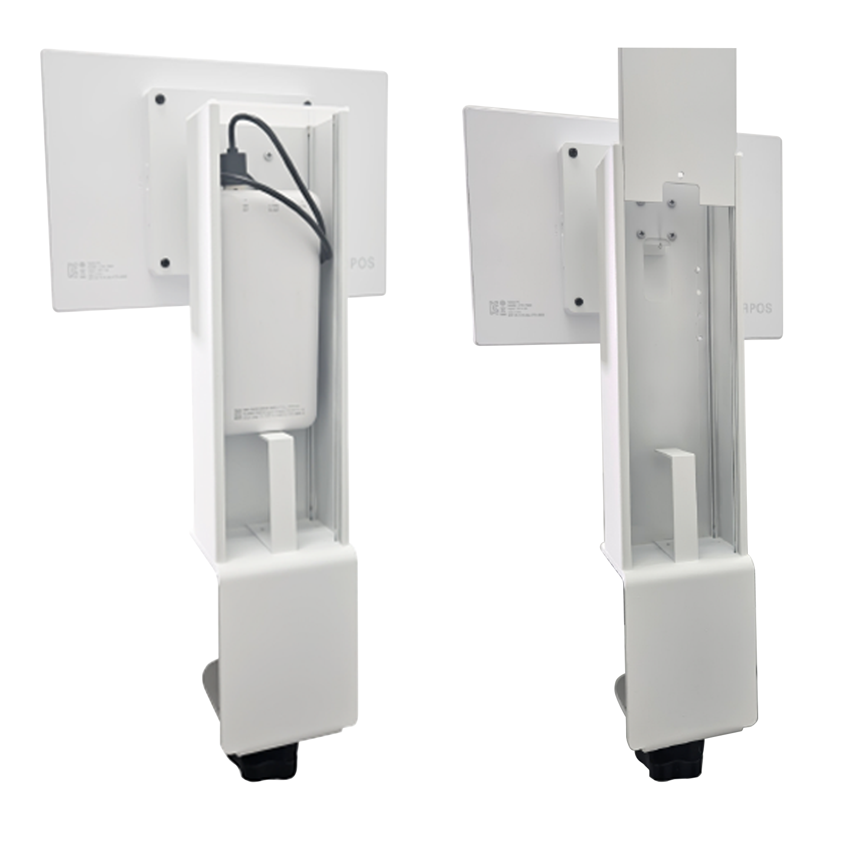 태블릿거치대 식탁 책상고정 회전 100mm베사형 태블릿전용 테이블오더용
