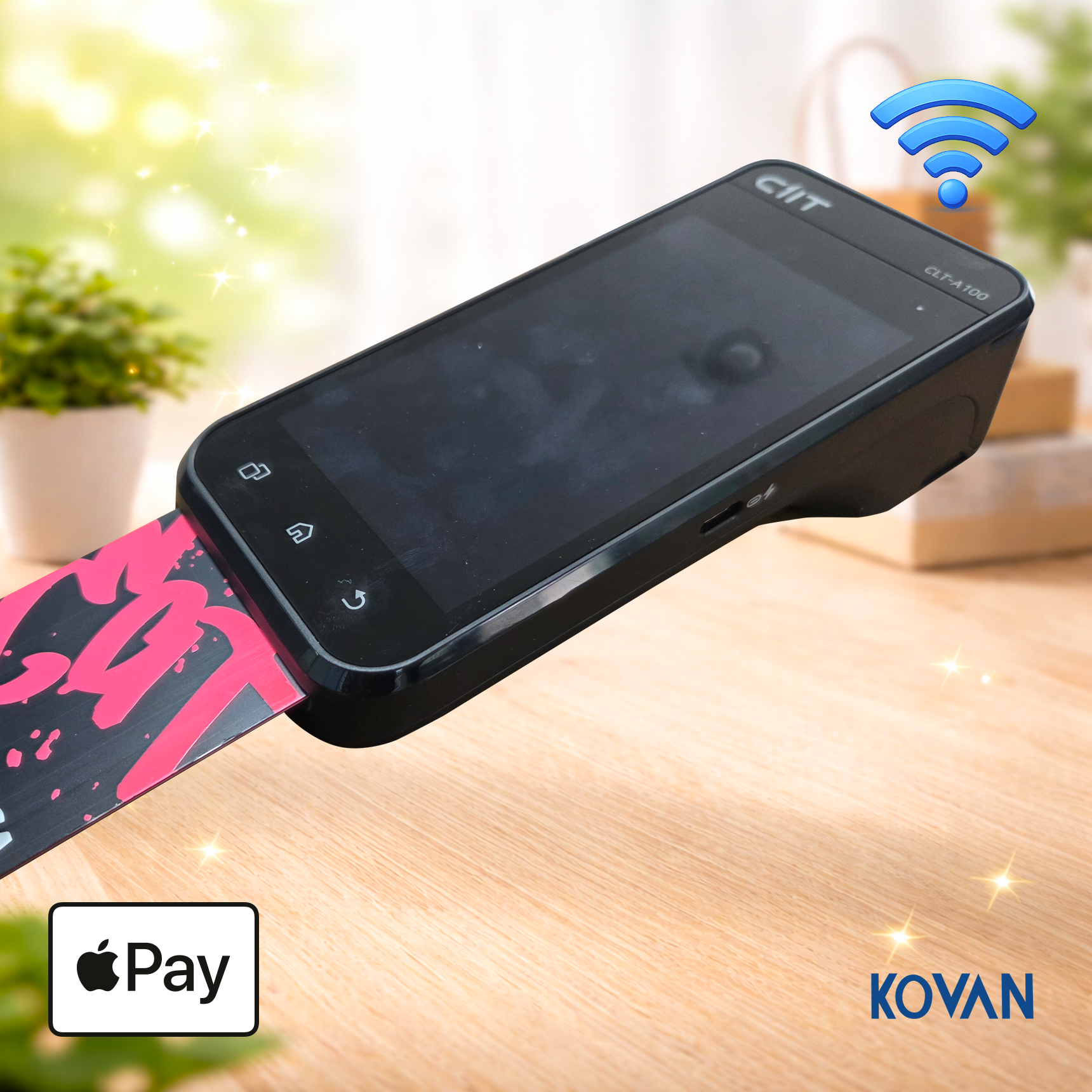 LC-A100(W) 무선카드단말기 WiFi 핫스팟 삼성 애플 제로 카카오페이 KOVAN 코밴