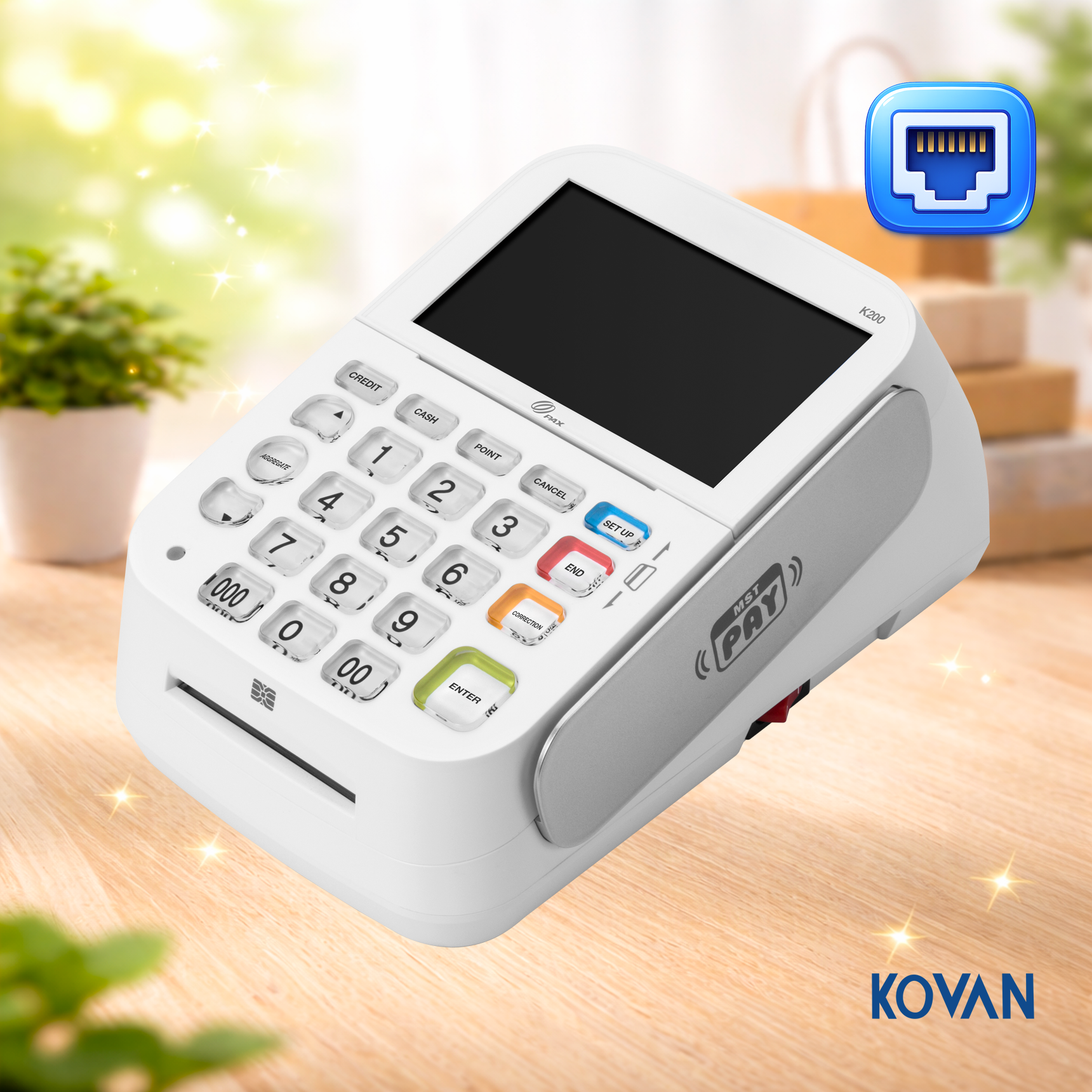 LC-7404S 유선카드단말기 + LC-7401P6 서명패드  KOVAN 코밴