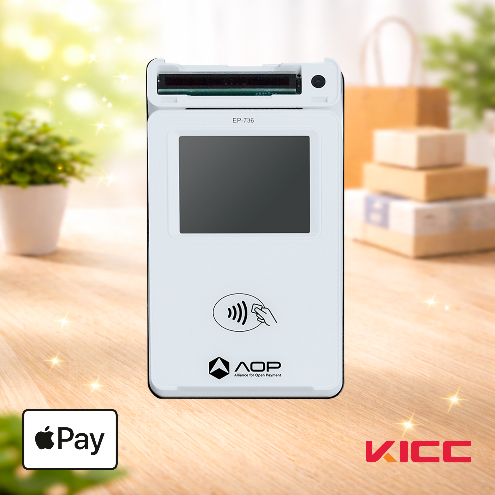 EP-736 이지체크 애플페이 NFC 멀티패드 (서명 IC 바코드 QR 애플페이) KICC 한국정보통신