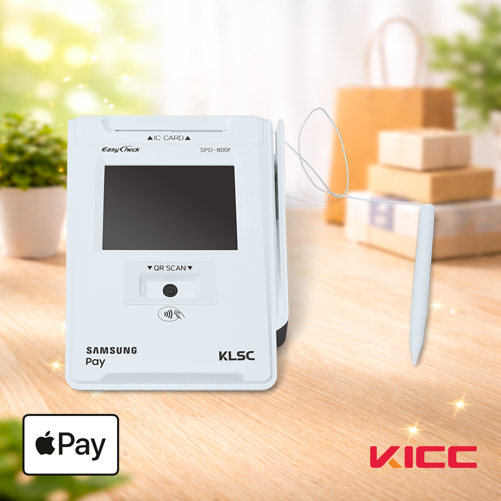 SPD-800F 이지체크 카드리더기 비접촉 삼성페이 결제 포수기 카드단말기 KICC 한국정보통신